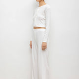 Leset - Pointelle Crop Cardigan