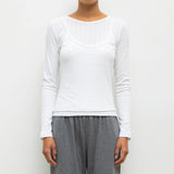 Leset - Pointelle Layered Long Sleeve