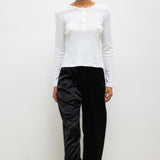 Leset - Pointelle Long Sleeve Henley