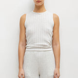 Leset - Pointelle Sleeveless Crew