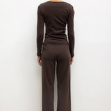 Leset - Pointelle Slim Fit Long Sleeve