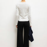 Leset - Pointelle Slim Fit Long Sleeve