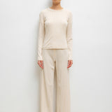 Leset - Pointelle Slim Fit Long Sleeve