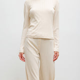 Leset - Pointelle Slim Fit Long Sleeve