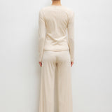 Leset - Pointelle Slim Fit Long Sleeve