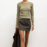 Leset - Pointelle Slim Fit Long Sleeve