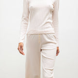 Leset - Pointelle Slim Fit Long Sleeve