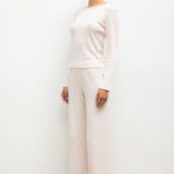 Leset - Pointelle Slim Fit Long Sleeve