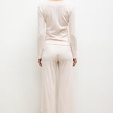 Leset - Pointelle Slim Fit Long Sleeve