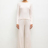 Leset - Pointelle Slim Fit Long Sleeve