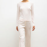 Leset - Pointelle Slim Fit Long Sleeve