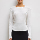 Leset - Pointelle Slim Fit Long Sleeve