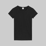 Leset - Pointelle Slim Fit Tee