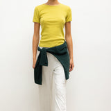 Leset - Pointelle Slim Fit Tee