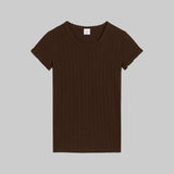 Leset - Pointelle Slim Fit Tee
