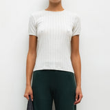 Leset - Pointelle Slim Fit Tee
