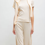 Leset - Pointelle Slim Fit Tee