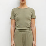 Leset - Pointelle Slim Fit Tee