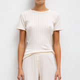 Leset - Pointelle Slim Fit Tee