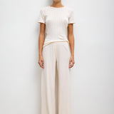 Leset - Pointelle Slim Fit Tee