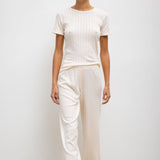 Leset - Pointelle Slim Fit Tee