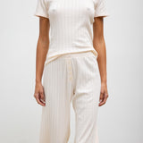 Leset - Pointelle Slim Fit Tee