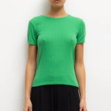 Leset - Pointelle Slim Fit Tee