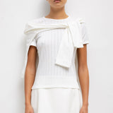 Leset - Pointelle Slim Fit Tee