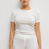 Leset - Pointelle Slim Fit Tee