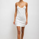 Leset - Pointelle Tie Front Dress