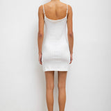 Leset - Pointelle Tie Front Dress