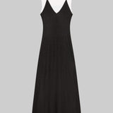 Leset - Rozzi V Neck Muscle Maxi Dress