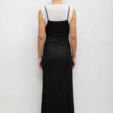 Leset - Rozzi V Neck Muscle Maxi Dress
