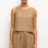 Leset - Stella Crop Sleeveless Crew