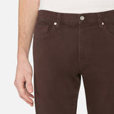 FRAME - L'Homme Slim Brushed Twill -- Garage Dark Brown