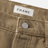 FRAME - Relaxed Short Raw Hem -- Light Brown