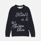 FRAME - Ritz Mens Crew Sweater -- Navy Multi