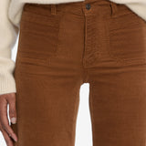 FRAME - Le Slim Palazzo Modernist Pocket Corduroy -- Maple Brown