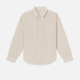 FRAME - Brown Striped Shirt -- Brown Stripe