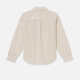 FRAME - Brown Striped Shirt -- Brown Stripe