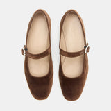 Le Monde Beryl - Mary Jane / Date Brown Velvet