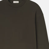 FRAME - Light Cotton Long Sleeve Tee -- Chocolate Brown