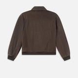 FRAME - Retro Leather Jacket -- Dark Brown