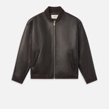 FRAME - Shearling Bomber -- Dark Brown