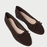 Loeffler Randall - Noelle Brown Suede Ballet Flat