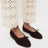 Loeffler Randall - Noelle Brown Suede Ballet Flat