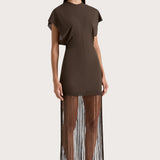 Faithfull - Brita Fringe Dress Chocolate Brown - Final Sale
