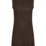 Faithfull - Cyrene Mini Dress Floral Lace Brown