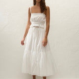 Faithfull - Venta Midi Skirt White