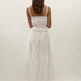 Faithfull - Venta Midi Skirt White